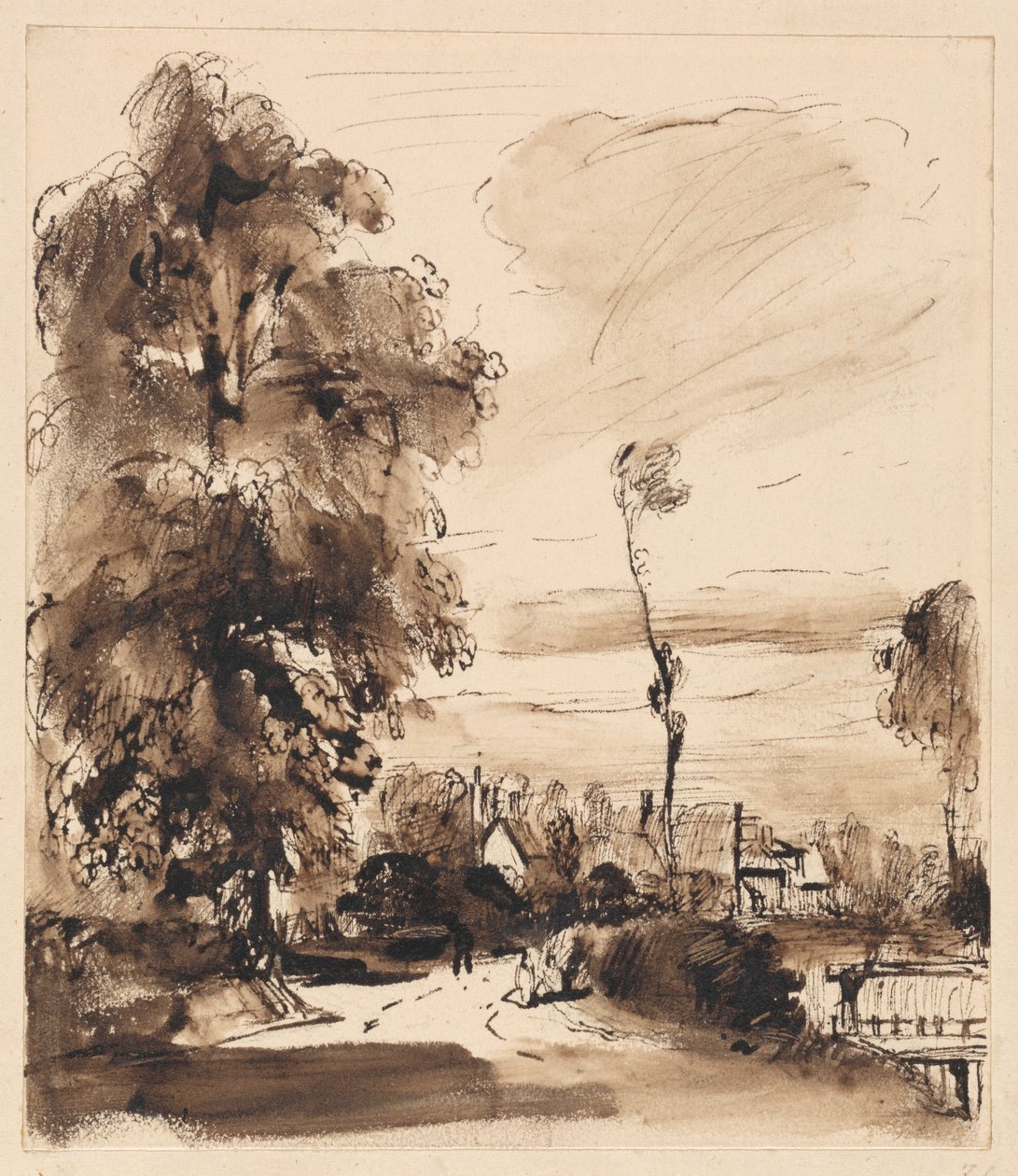 Country Lane mökeillä tekijältä Thomas Creswick