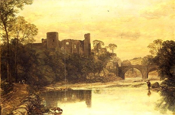Barnard Castle On The Tees (öljy kankaalle) tekijältä Thomas Creswick