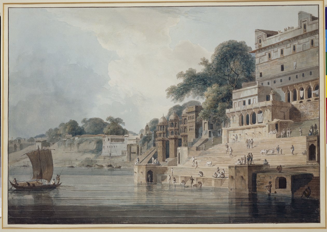 Dasashwamedh Ghat, Benaras tekijältä Thomas Daniell
