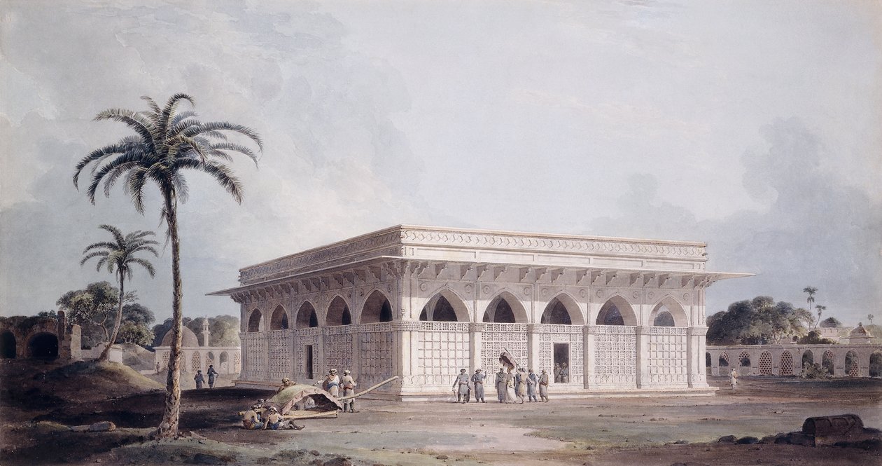 Kuusikymmentäneljäs pilari Nizamuddin, Delhi, tekijältä Thomas Daniell