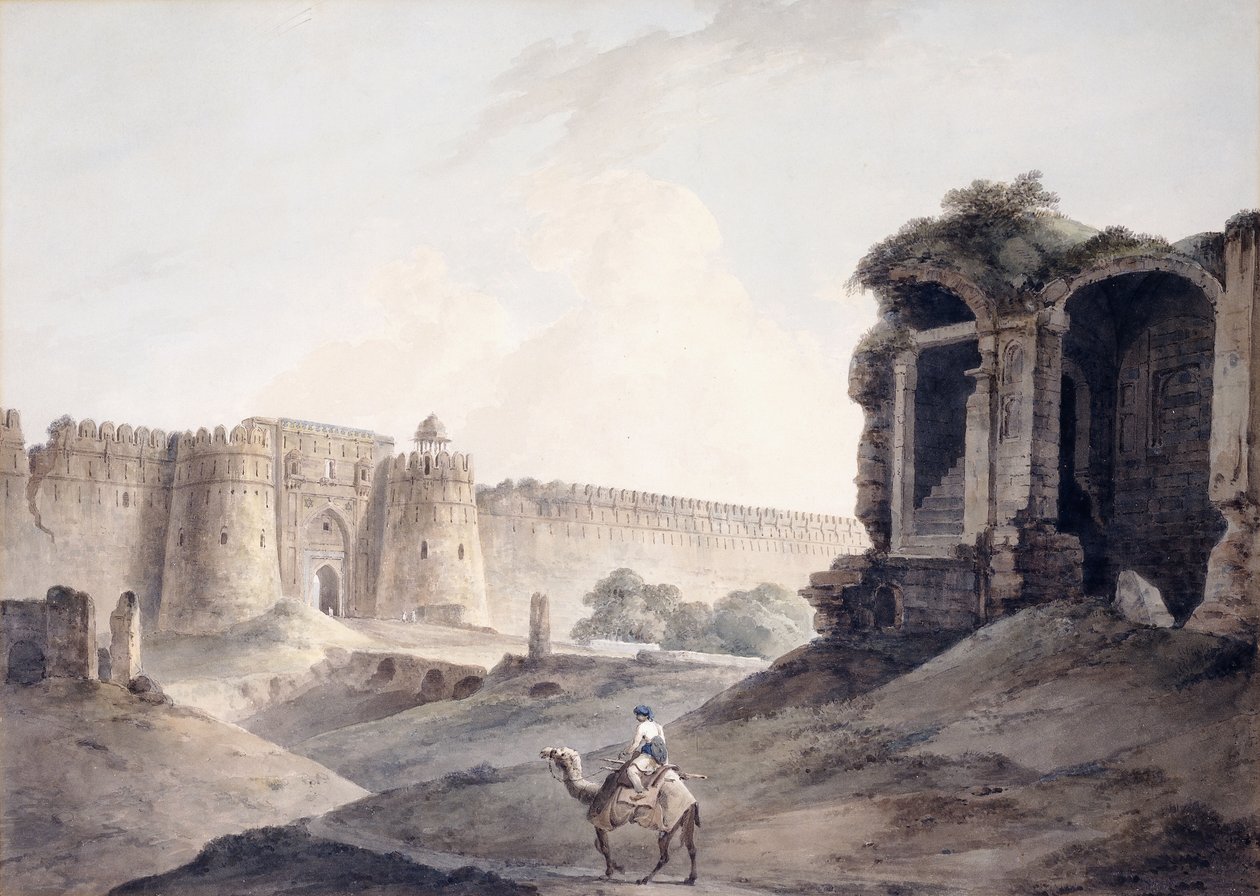 Purana Qila, Delhi, tekijältä Thomas Daniell