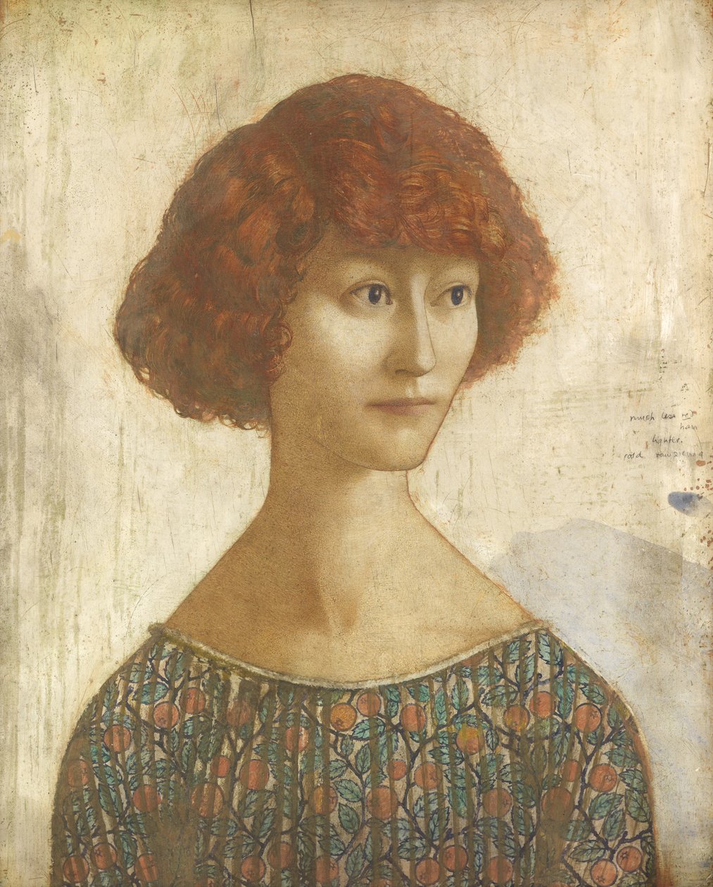 Donna Cristina (tempera ja lyijykynä paneelille) tekijältä Thomas Derrick