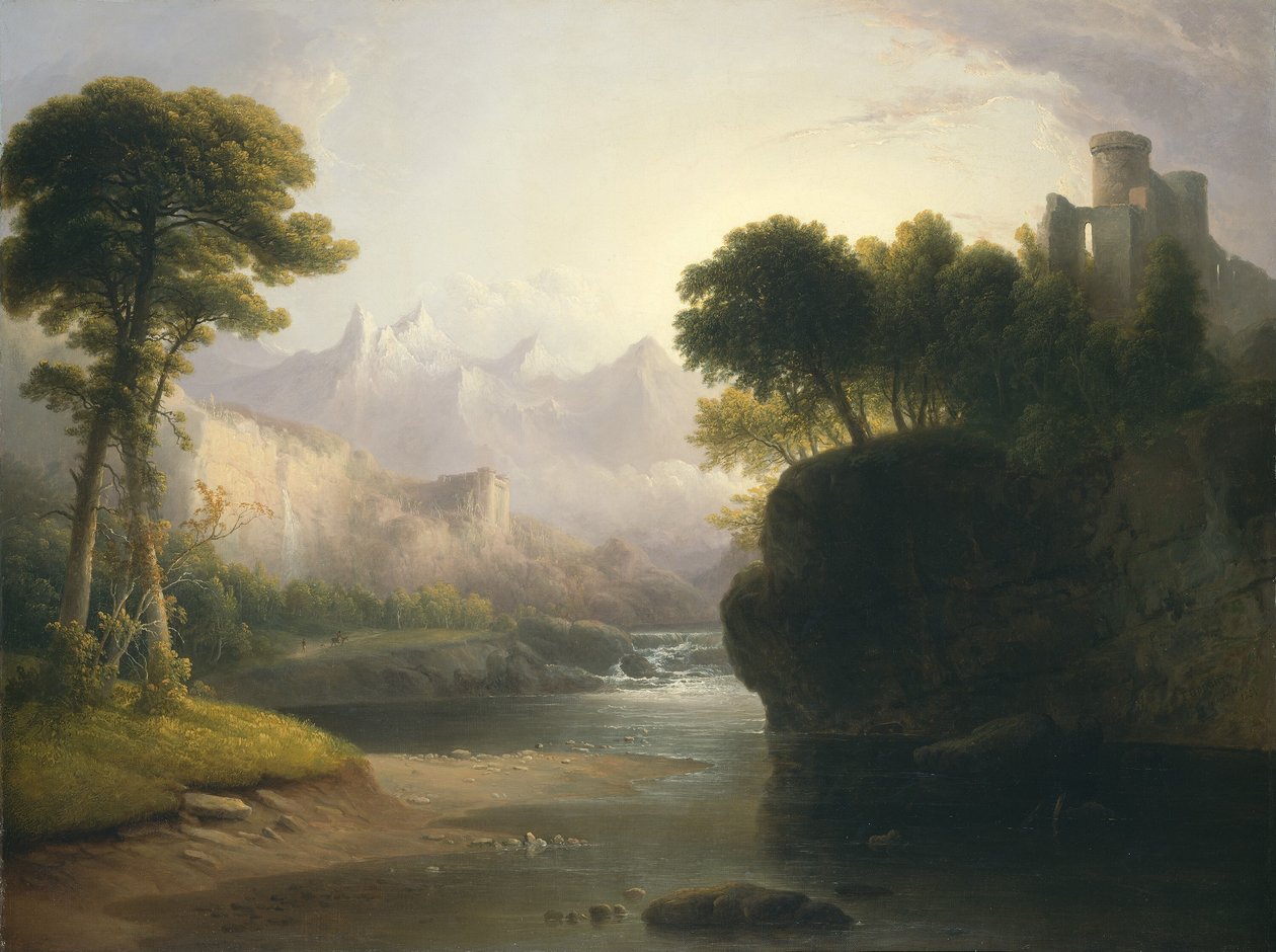 Fantastinen maisema, 1834. tekijältä Thomas Doughty