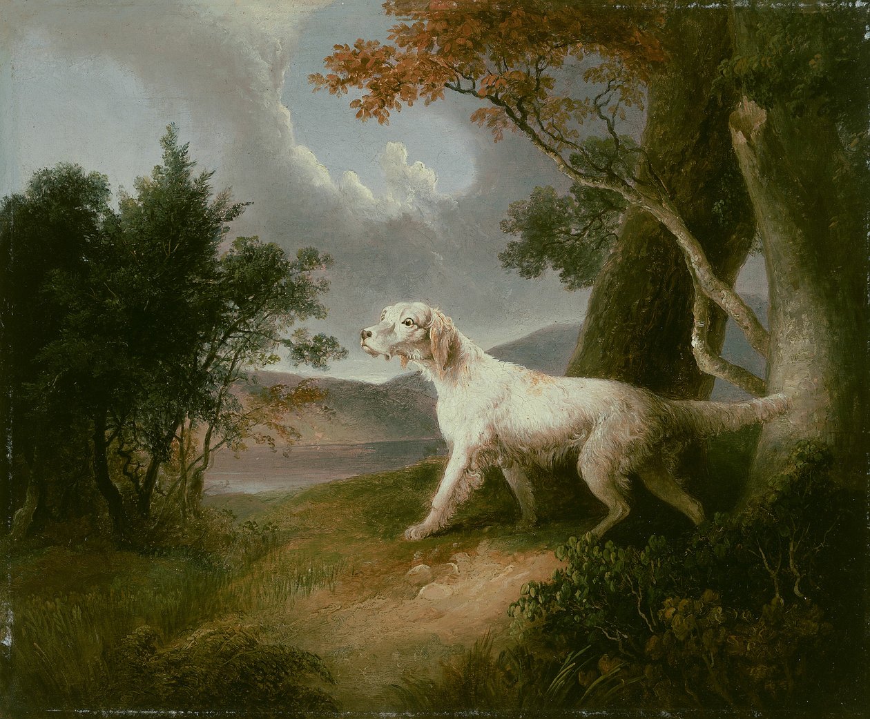 Maisema koiran kanssa, 1832. tekijältä Thomas Doughty