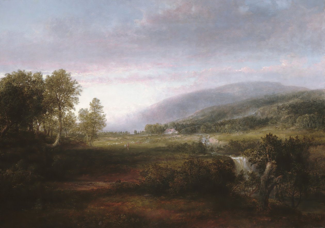 Kevätmaisema, n. 1853-56. tekijältä Thomas Doughty