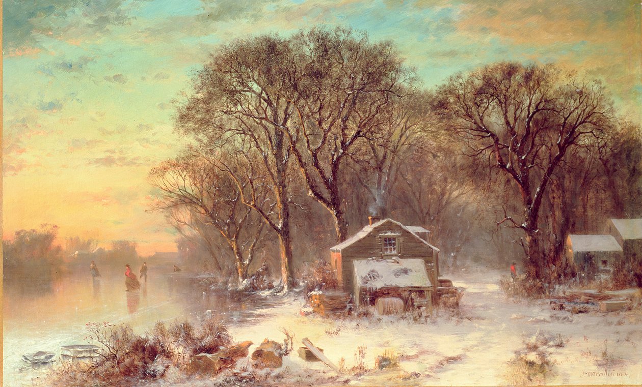 Talvi Maldenissa, Massachusettsissa, 1864 tekijältä Thomas Doughty