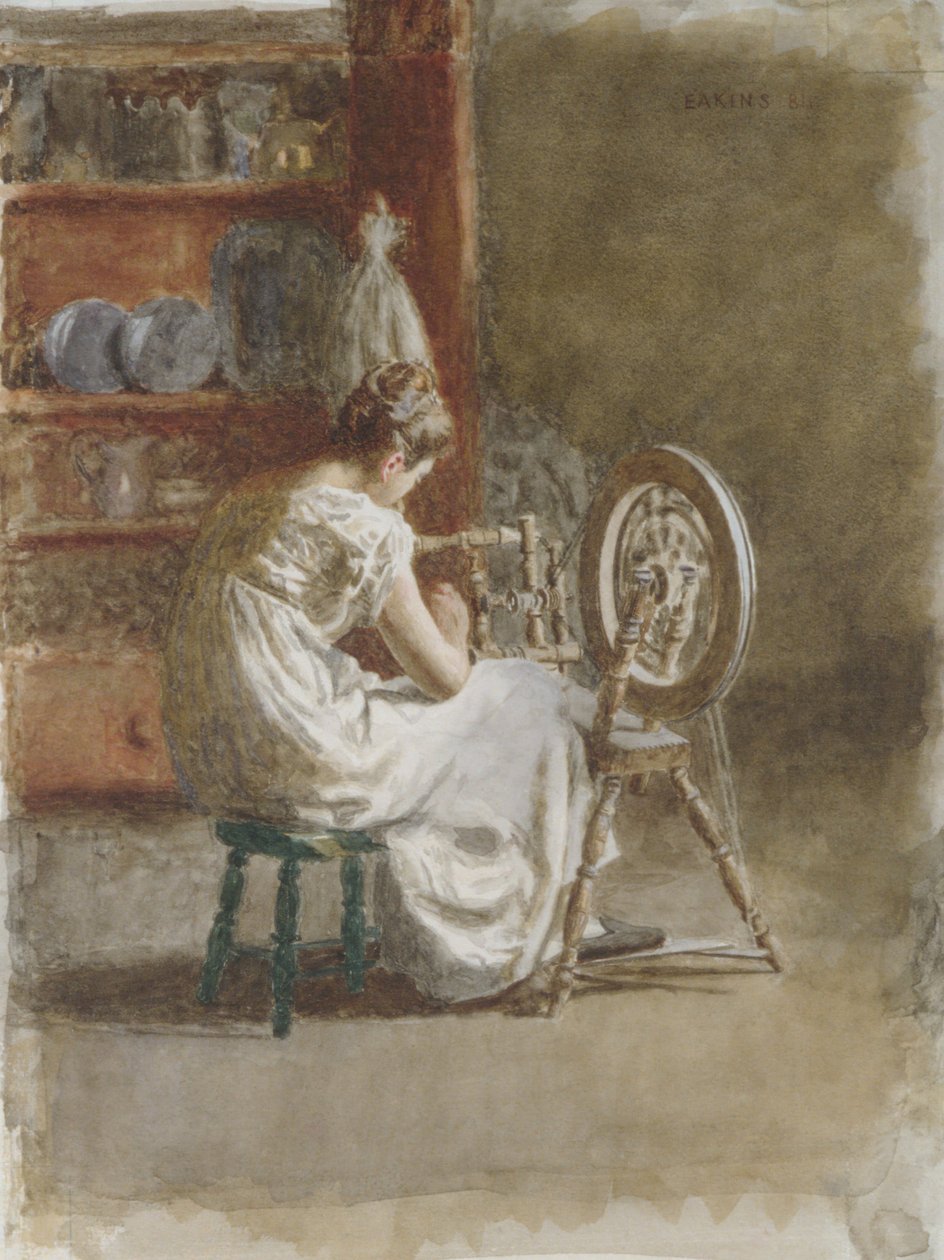 Kotikehrätty, 1881. tekijältä Thomas Eakins