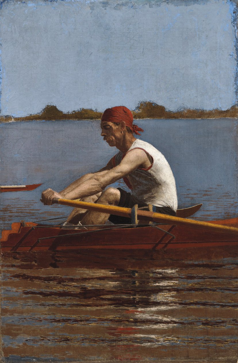 John Biglin yhden hengen kelkassa, 1874 tekijältä Thomas Eakins