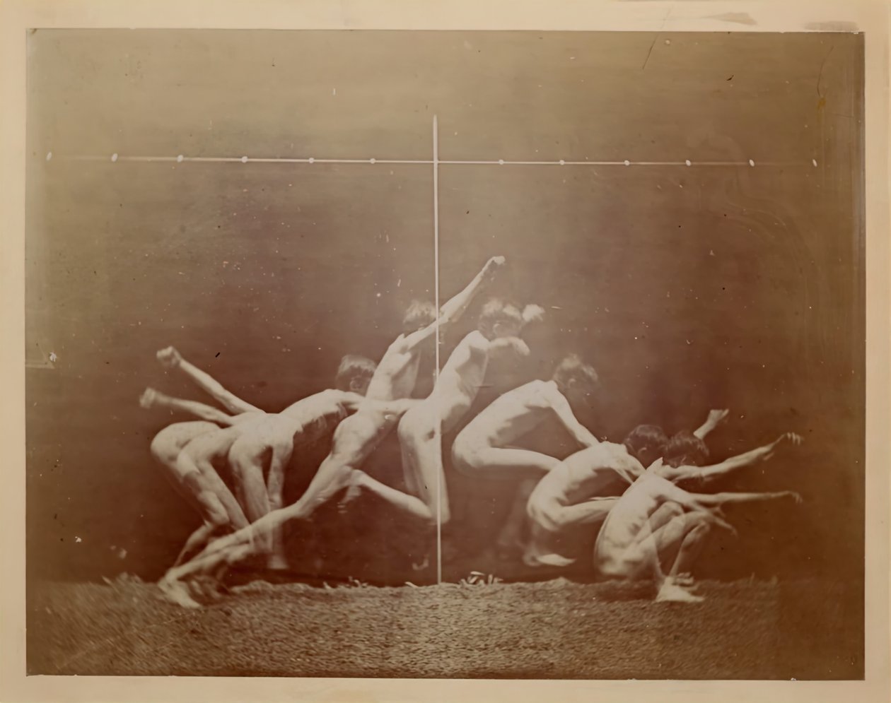 Marey Wheelin valokuvat tunnistamattomasta mallista, 1884. tekijältä Thomas Eakins