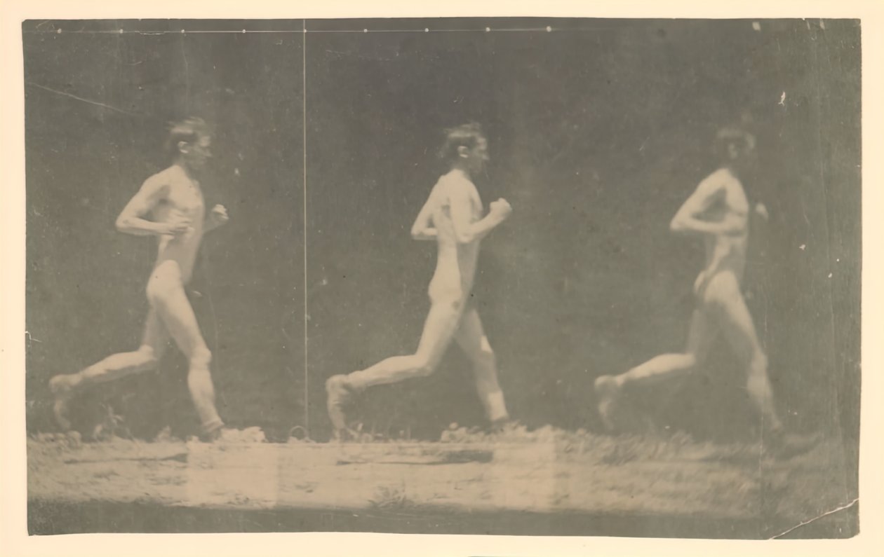 Marey Wheelin valokuvat tunnistamattomasta mallista, 1884. tekijältä Thomas Eakins