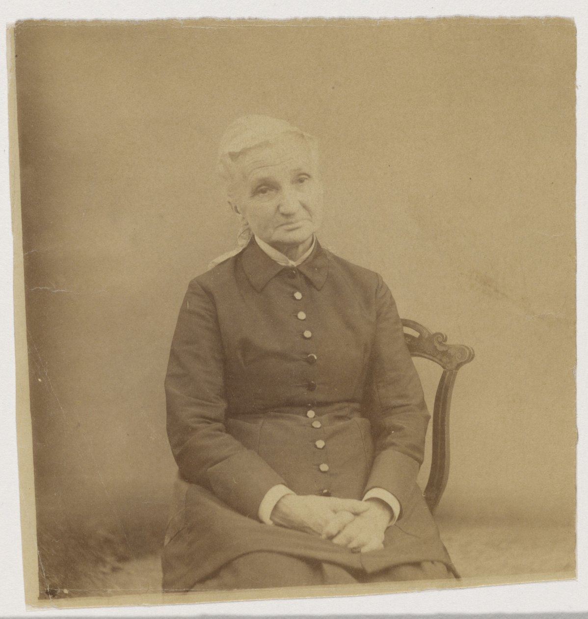 [Istuvan vanhemman naisen muotokuva] tekijältä Thomas Eakins