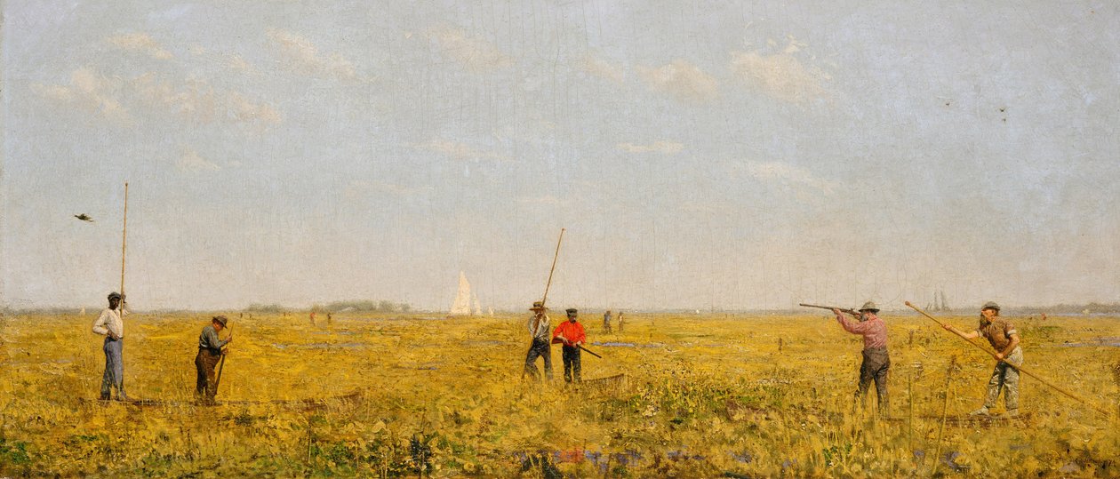 Rautatien työntäminen, 1874 tekijältä Thomas Eakins