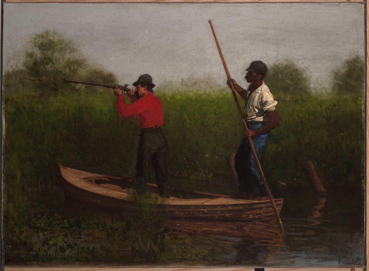 Rallien metsästys Delawarejoella tekijältä Thomas Eakins