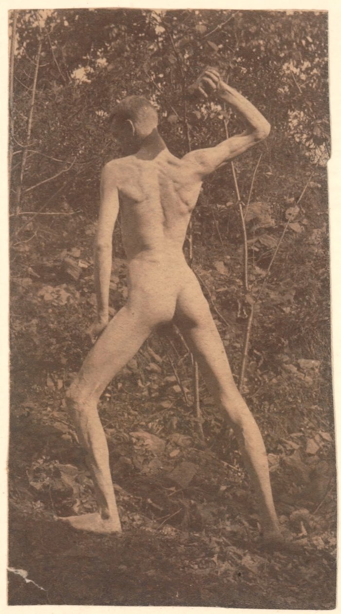 Kivenheittäjä, c. 1883. tekijältä Thomas Eakins