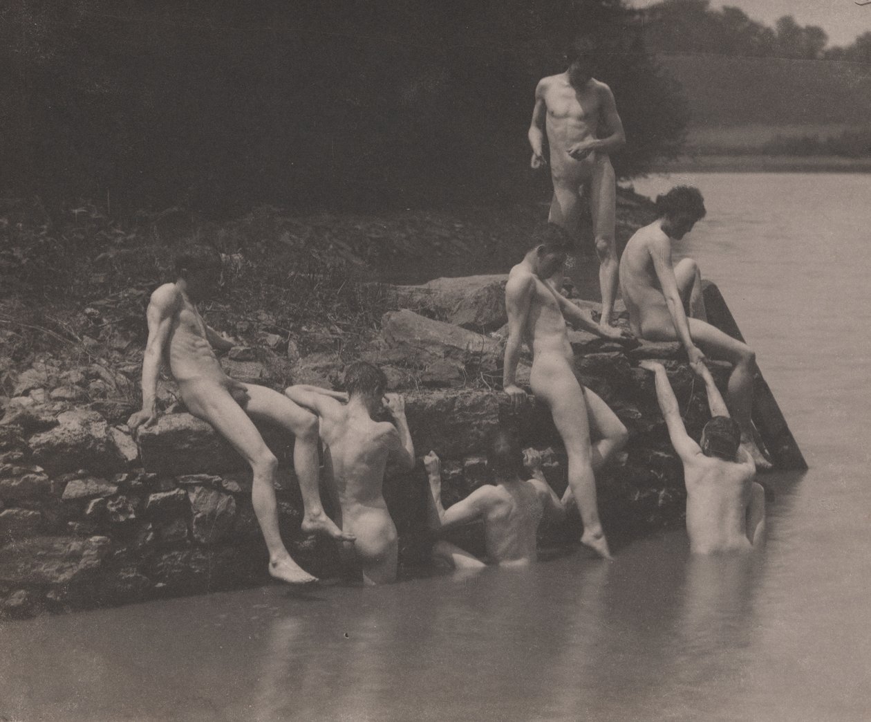 Tutkimus "Uinti" tekijältä Thomas Eakins