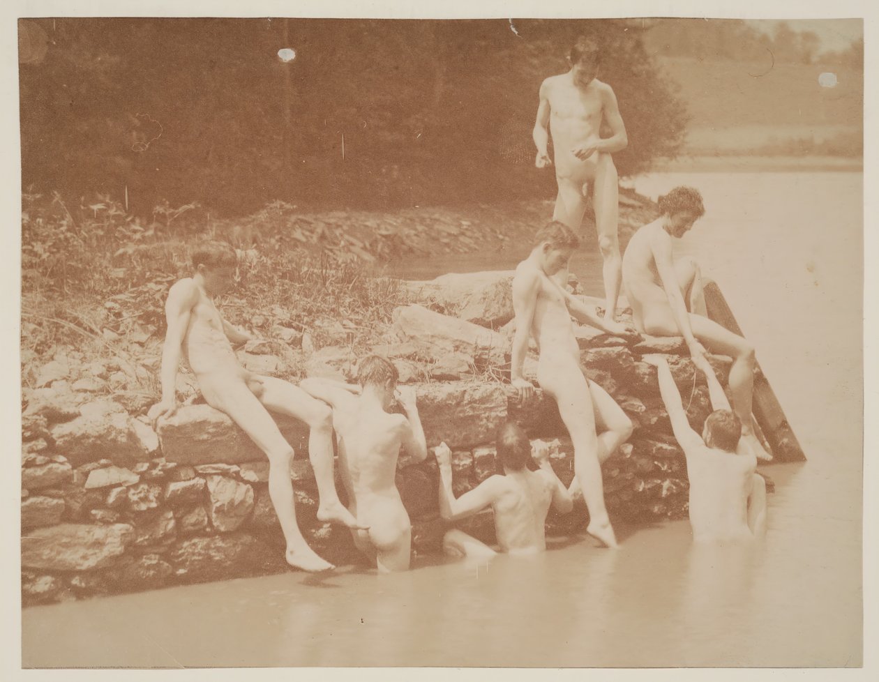 Study for Swimming, 1883. tekijältä Thomas Eakins