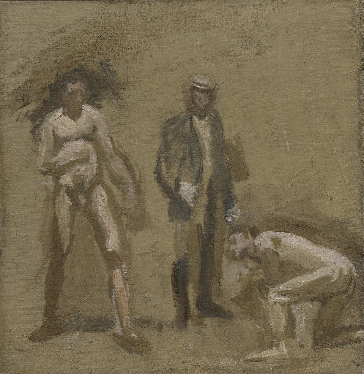 Kreivin ottaminen, tutkimus, 1898 tekijältä Thomas Eakins