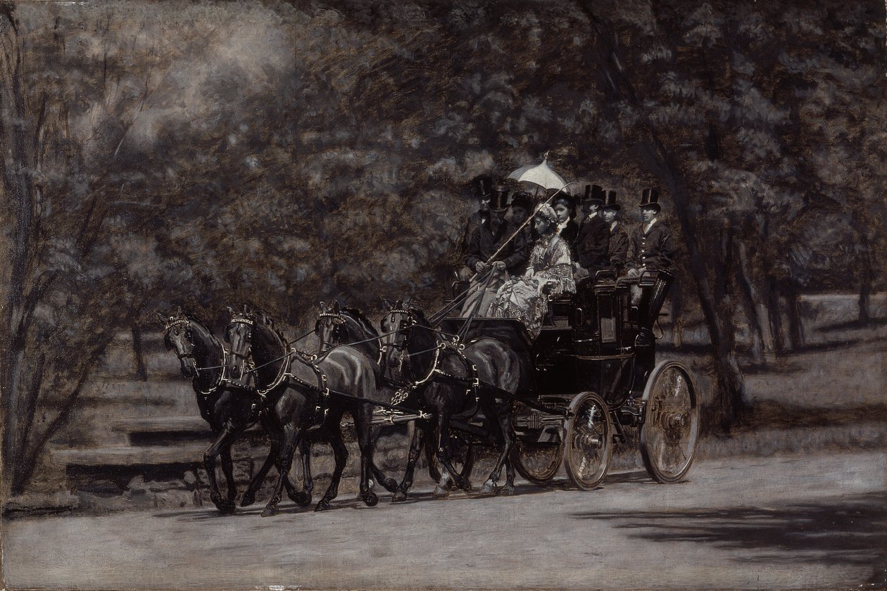 Fairman Rogers Four-in-Hand (Toukokuun aamu puistossa) tekijältä Thomas Eakins