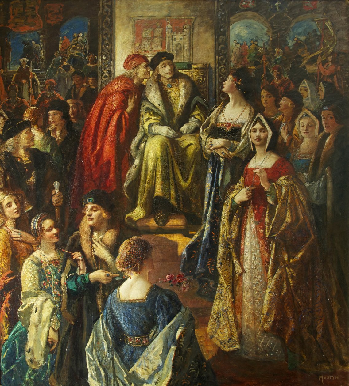 Kuningas Henrik VII sakotti Bristolin kansalaisia, koska heidän vaimonsa olivat niin hienosti pukeutuneita tekijältä Thomas Edwin Mostyn
