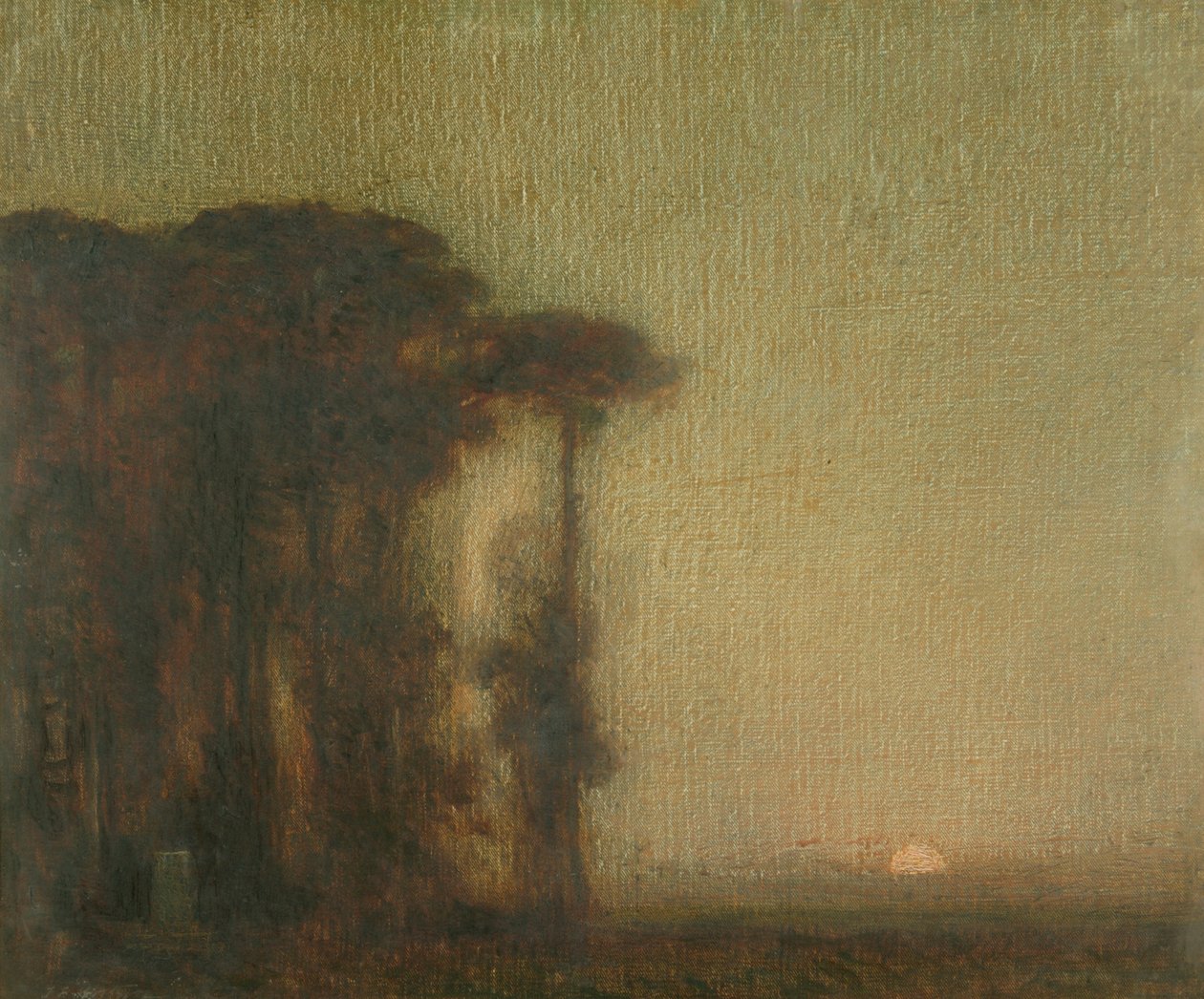Rauha, n. 1910 (öljy kankaalle) tekijältä Thomas Edwin Mostyn