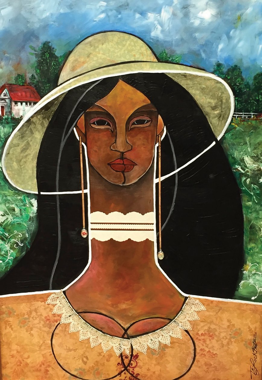 Bella, 2014 (sekatekniikka kankaalle) tekijältä Thomas Elias Lockhart