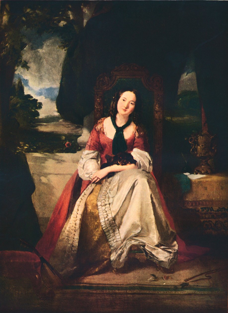 A Lady in Fancy Dress, c1846-1900, 1937 tekijältä Thomas Faed