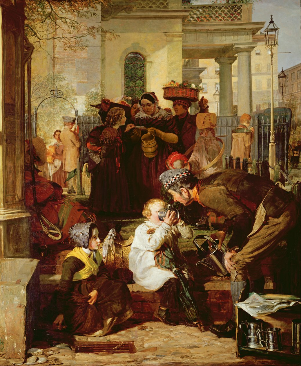 Janoinen asiakas (öljy kankaalle) tekijältä Thomas Faed