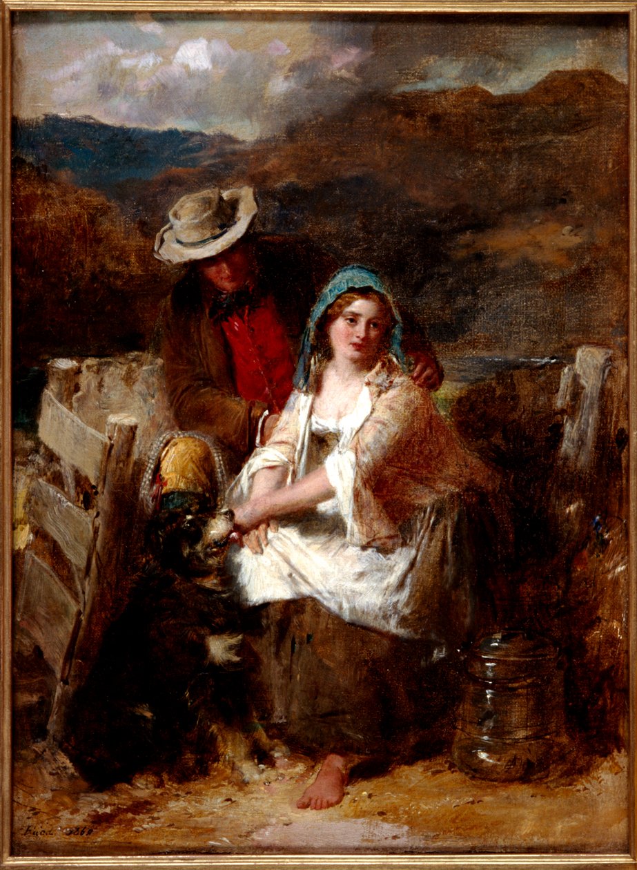 Liian nuori mennäkseen naimisiin, 1869 tekijältä Thomas Faed