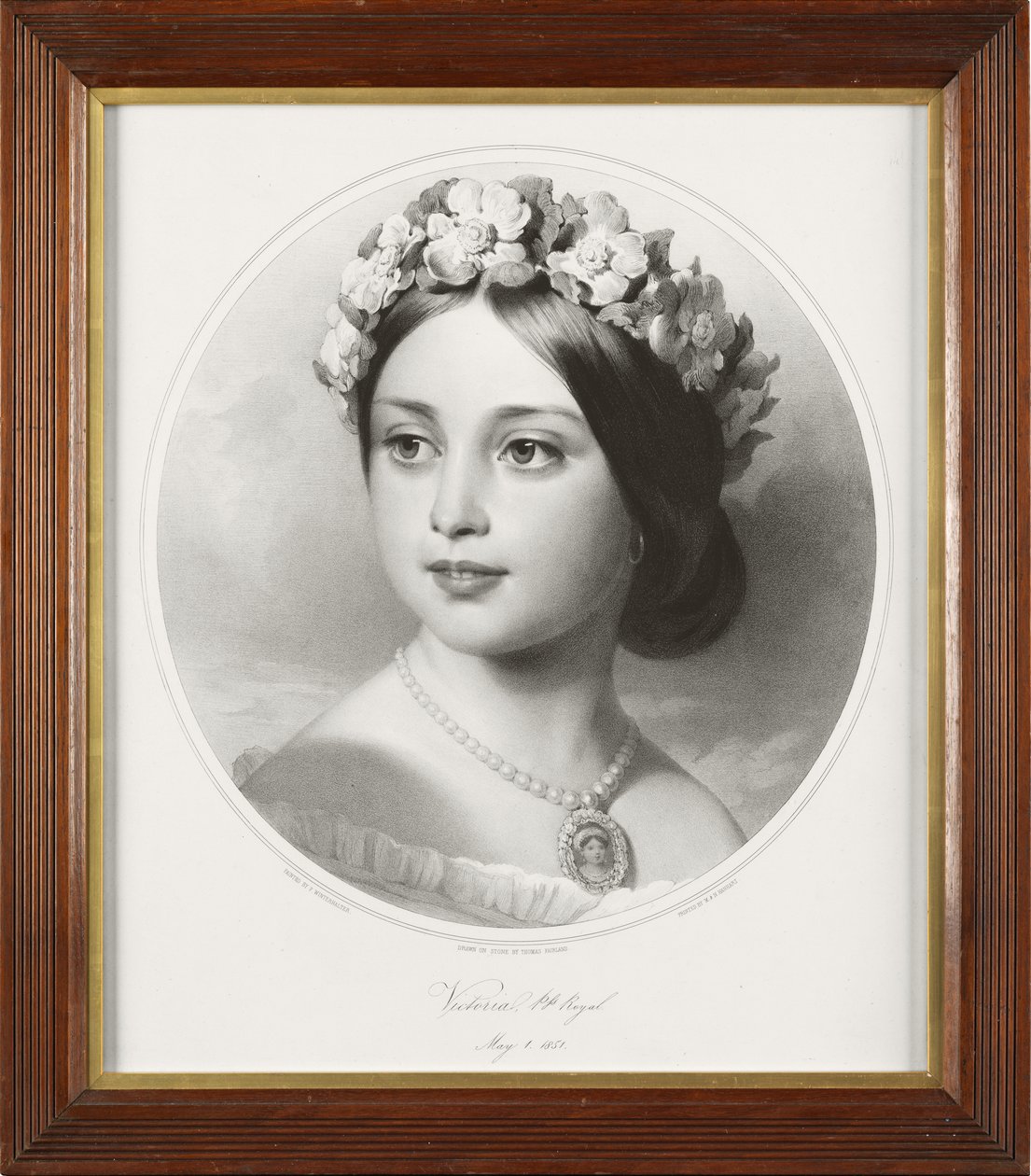 Victoria, Saksan keisarinna ja Preussin kuningatar (kiveen piirretty litho) tekijältä Thomas Fairland