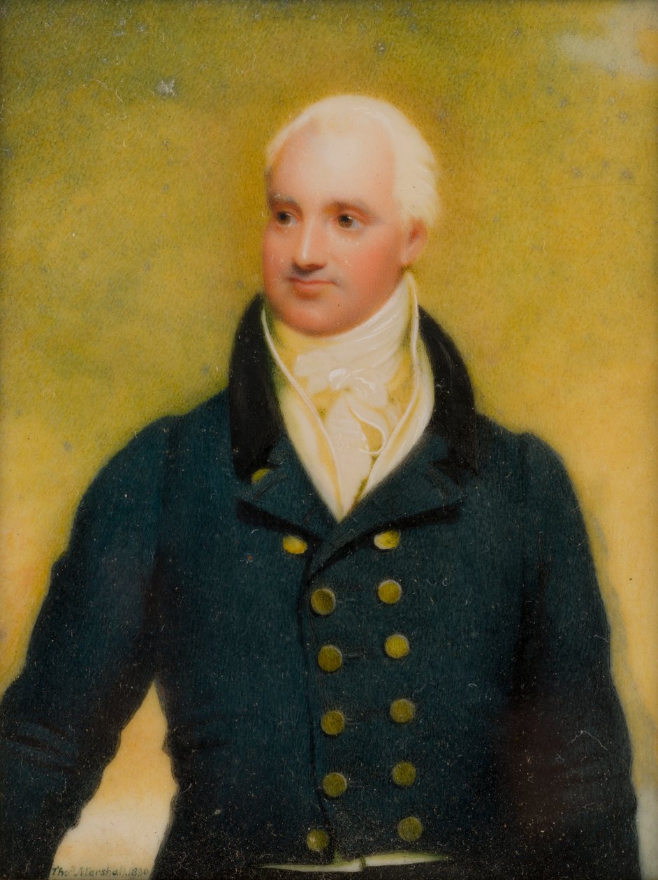 Cecil Foresterin muotokuva, noin 1. Lord Forester, n. 1830 (öljy ja norsunluu) tekijältä Thomas Falcon Marshall