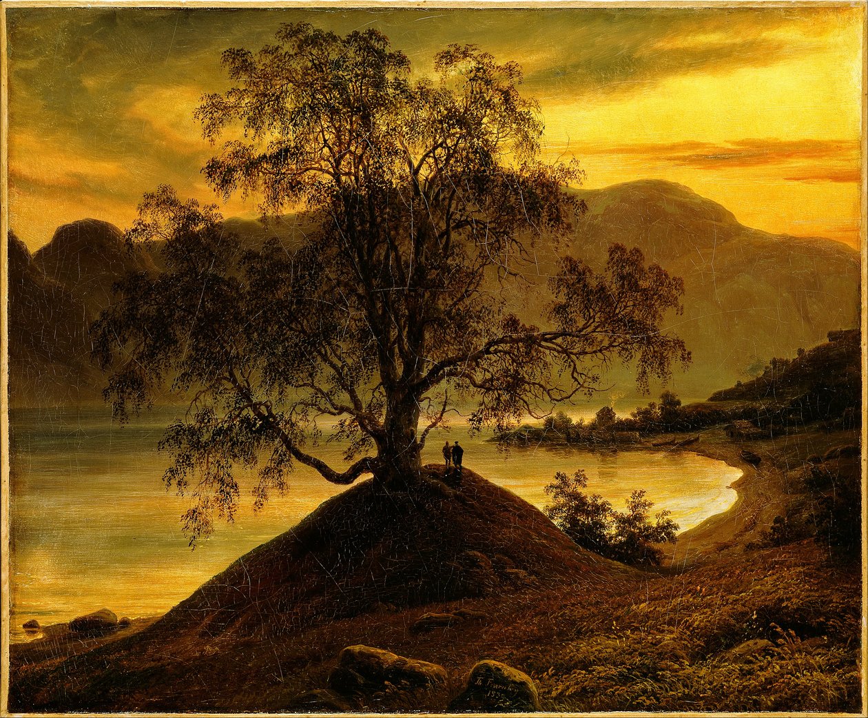 Vanha koivu Sognefjordissa tekijältä Thomas Fearnley