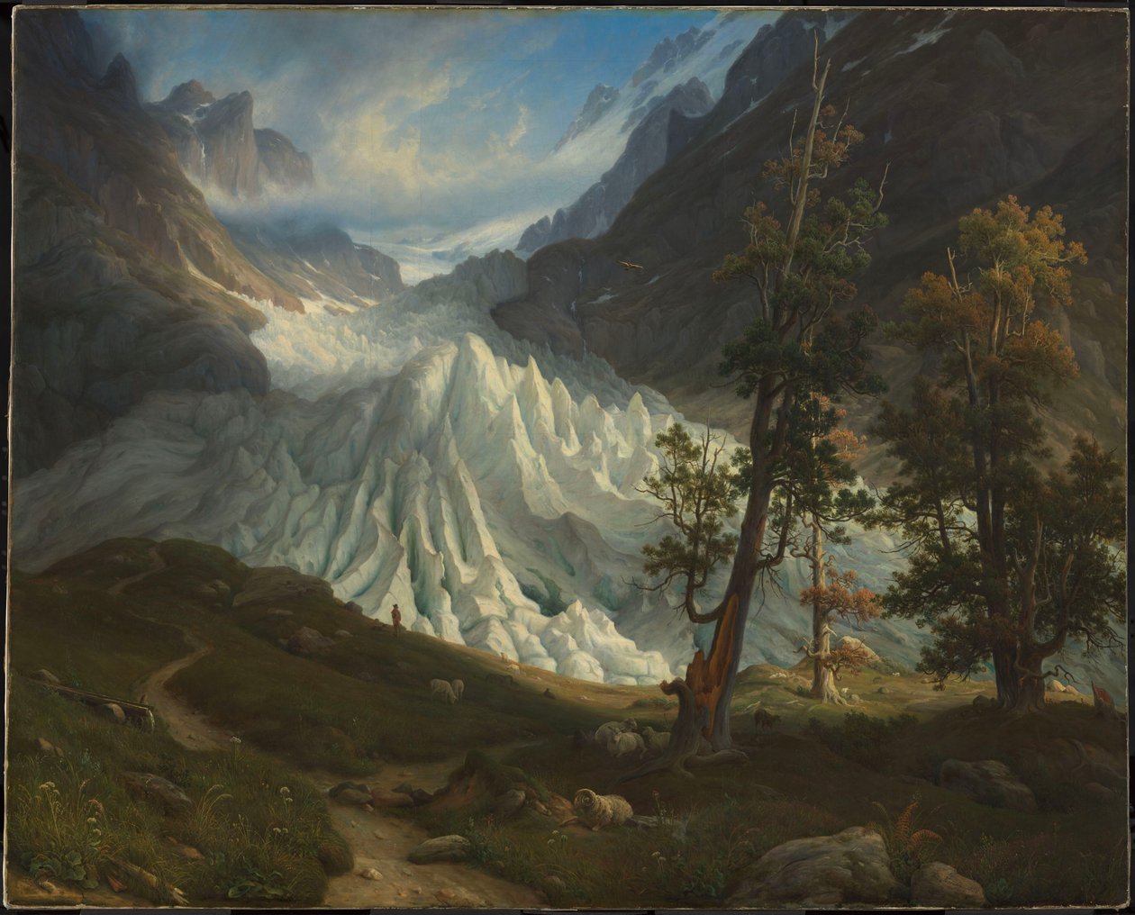 Grindelwaldin jäätikkö tekijältä Thomas Fearnley