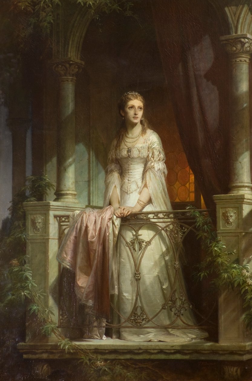 Julia parvekkeella tekijältä Thomas Francis Dicksee