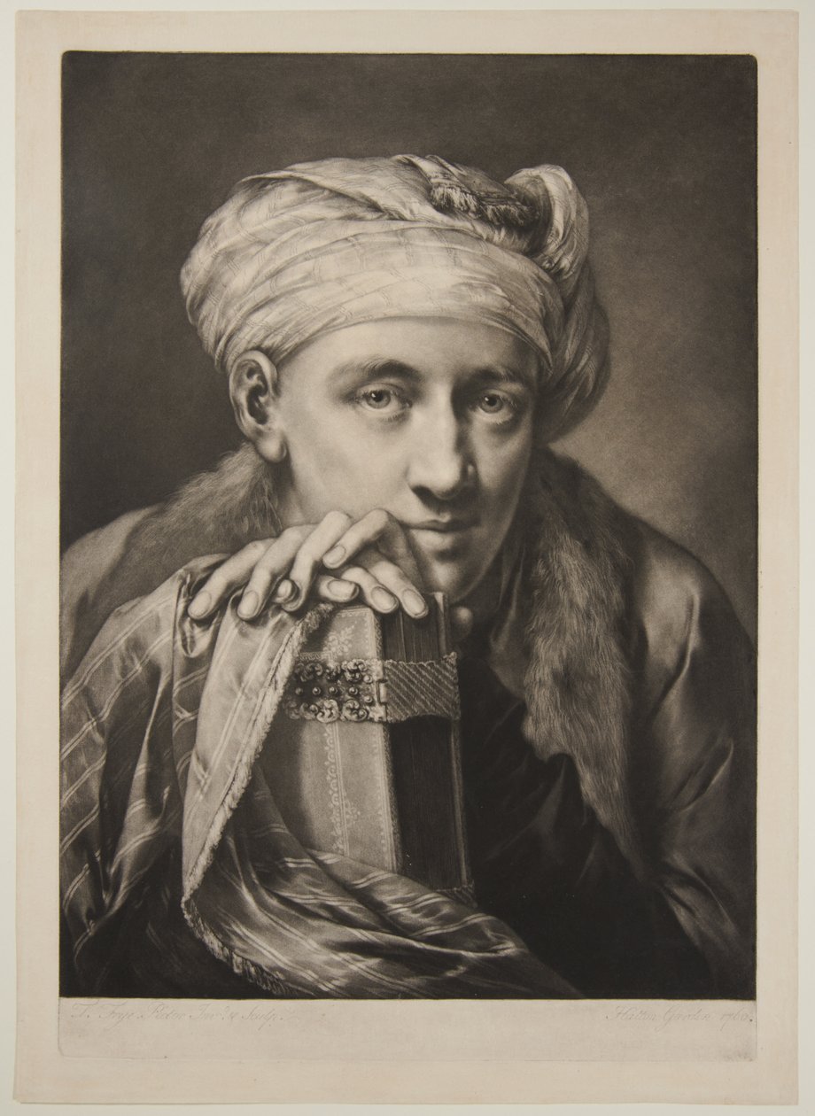 Mann mit Turban, der sich auf ein Buch stützt tekijältä Thomas Frye