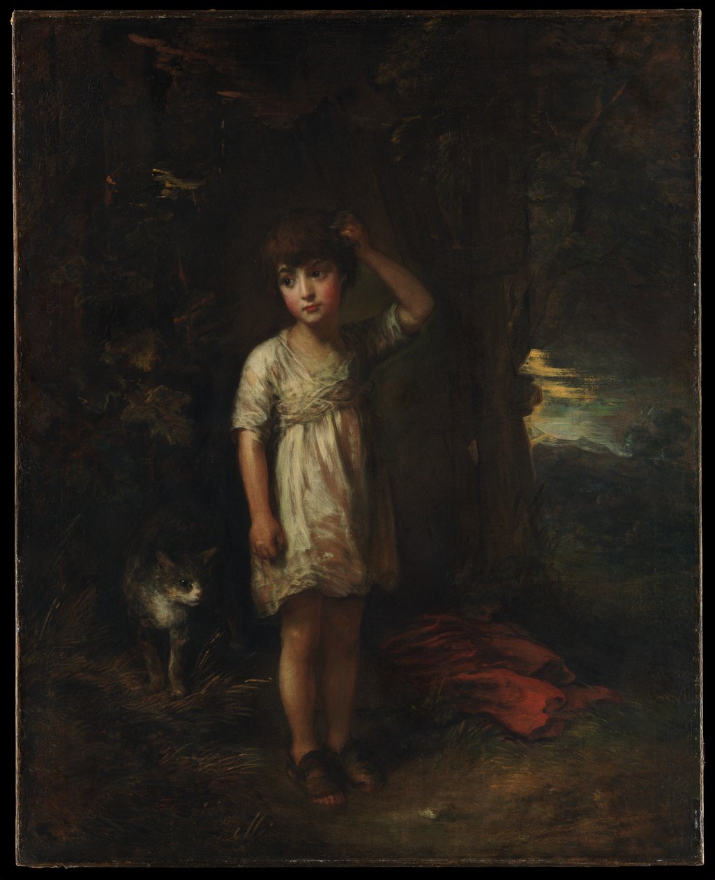 Poika ja kissa - Aamu tekijältä Thomas Gainsborough