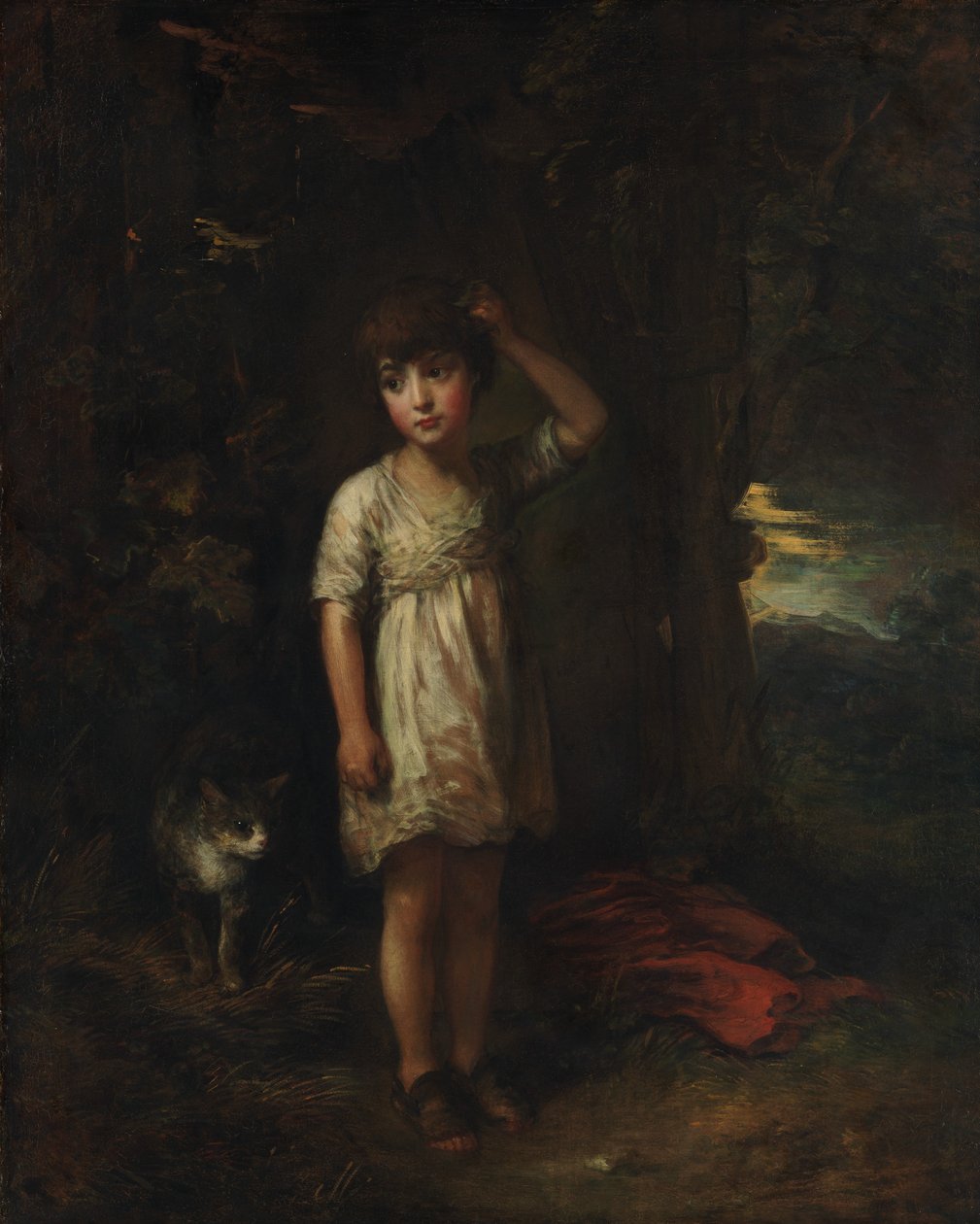 Poika kissan kanssa - Aamu, 1787. tekijältä Thomas Gainsborough
