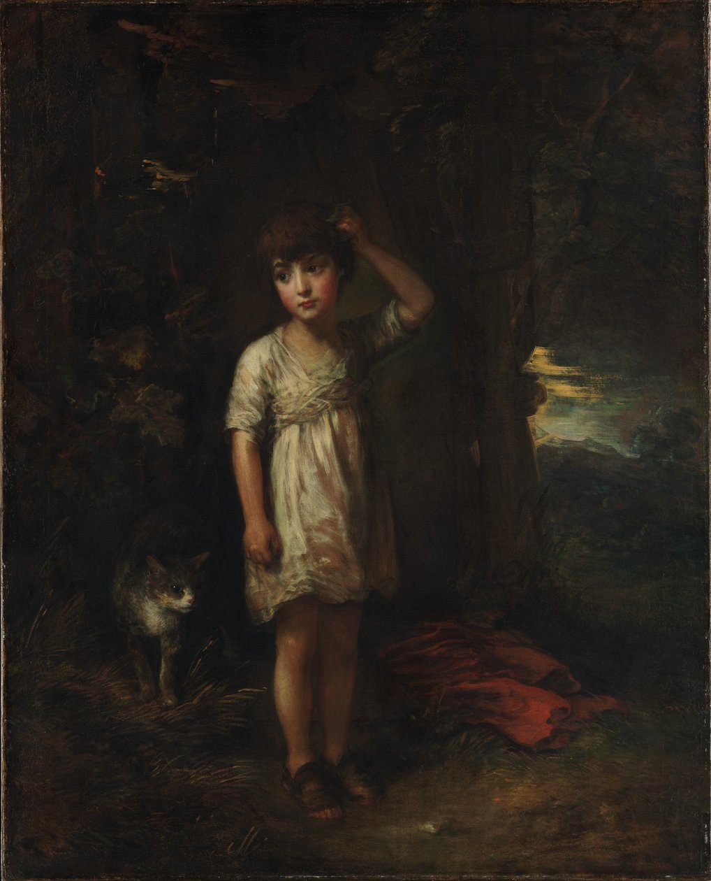 Poika kissan kanssa - Huomenta tekijältä Thomas Gainsborough