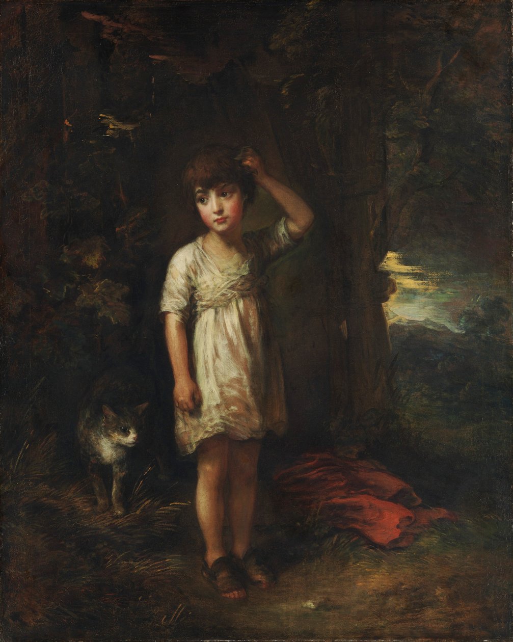 Poika kissan kanssa, huomenta tekijältä Thomas Gainsborough