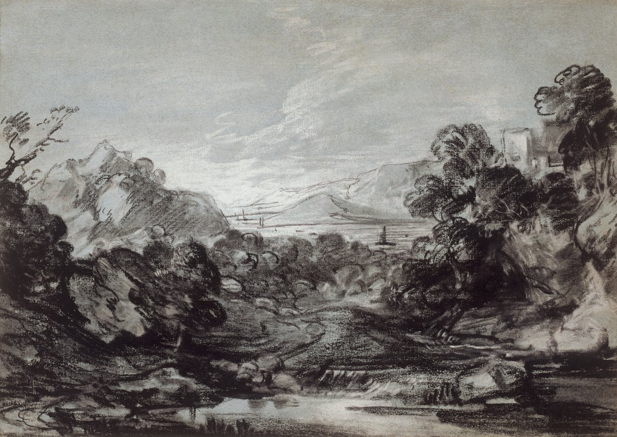 Näkymä rannikolle tekijältä Thomas Gainsborough