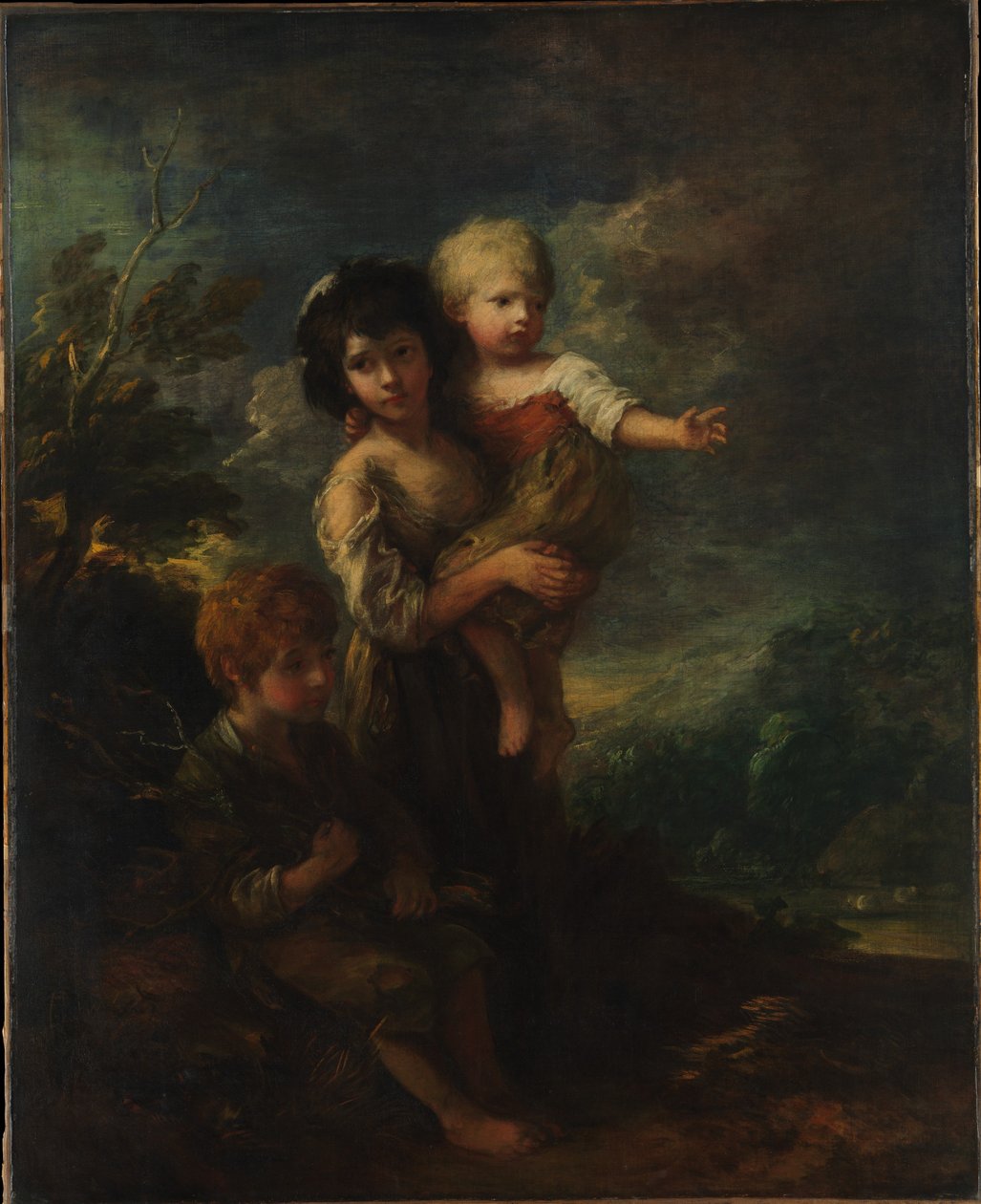 Mökkilapset (puun kerääjät) tekijältä Thomas Gainsborough