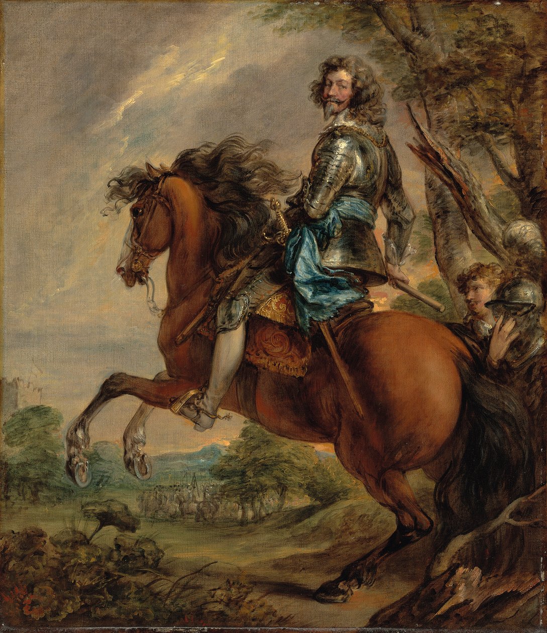 Ratsastusmuotokuva Albert, d"Arenbergin herra, Barbonçonin prinssi tekijältä Thomas Gainsborough