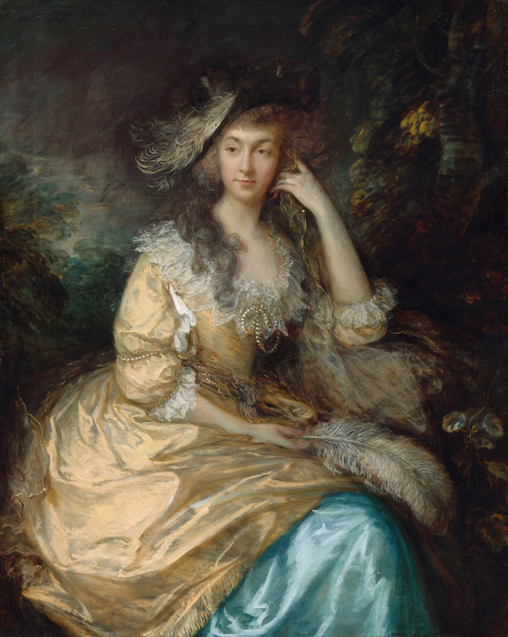 Frances Susanna, Lady de Dunstanville, n. 1786. tekijältä Thomas Gainsborough