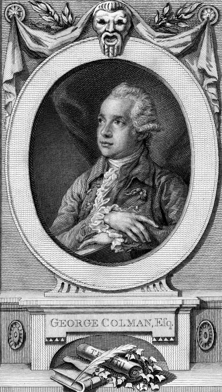George Colman vanhempi, kaivertanut John Hall tekijältä Thomas Gainsborough