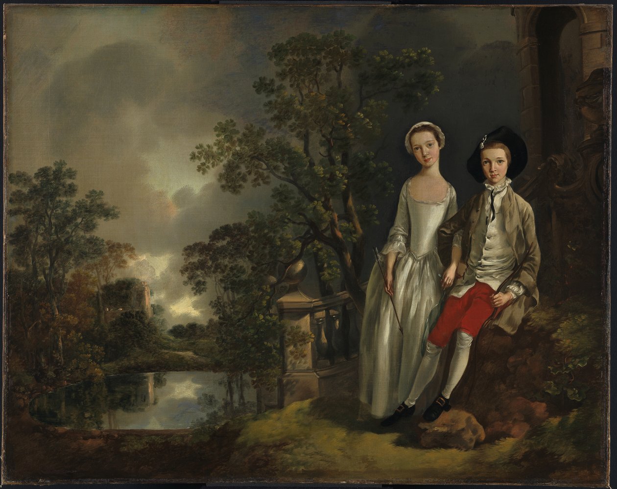 Heneage Lloyd ja hänen sisarensa Lucy tekijältä Thomas Gainsborough