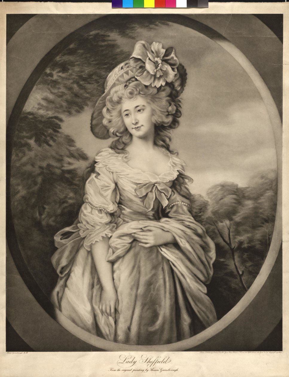 Lady Charlotte Sophia Sheffield tekijältä Thomas Gainsborough