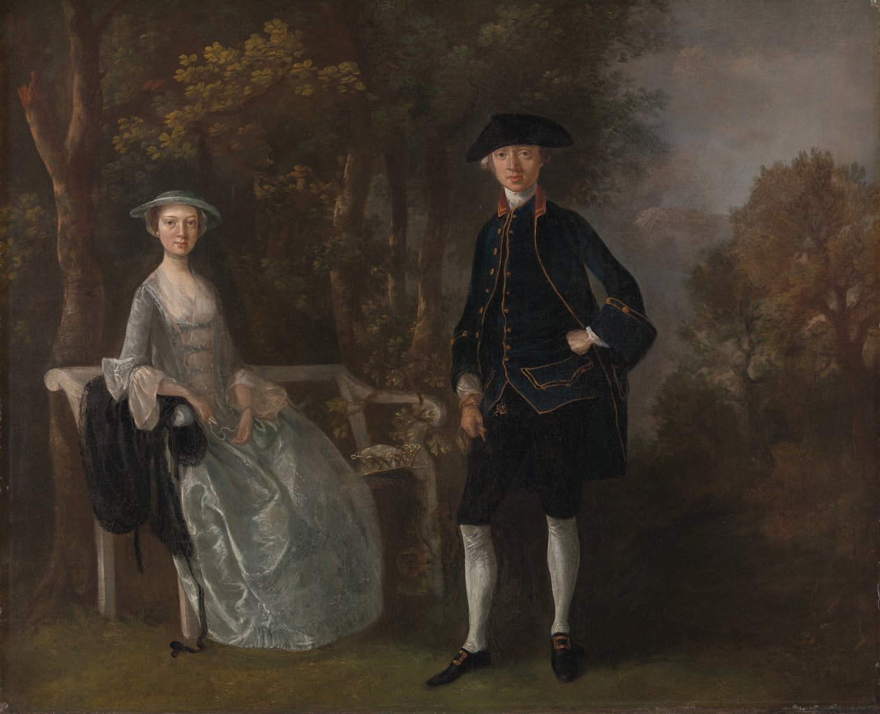 Lady Lloyd ja hänen poikansa Richard Savage Lloyd Hintlesham Hallista Suffolkista vuosina 1745–1746. tekijältä Thomas Gainsborough