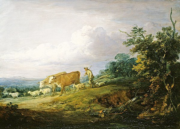 Maisema (öljy kankaalle) tekijältä Thomas Gainsborough