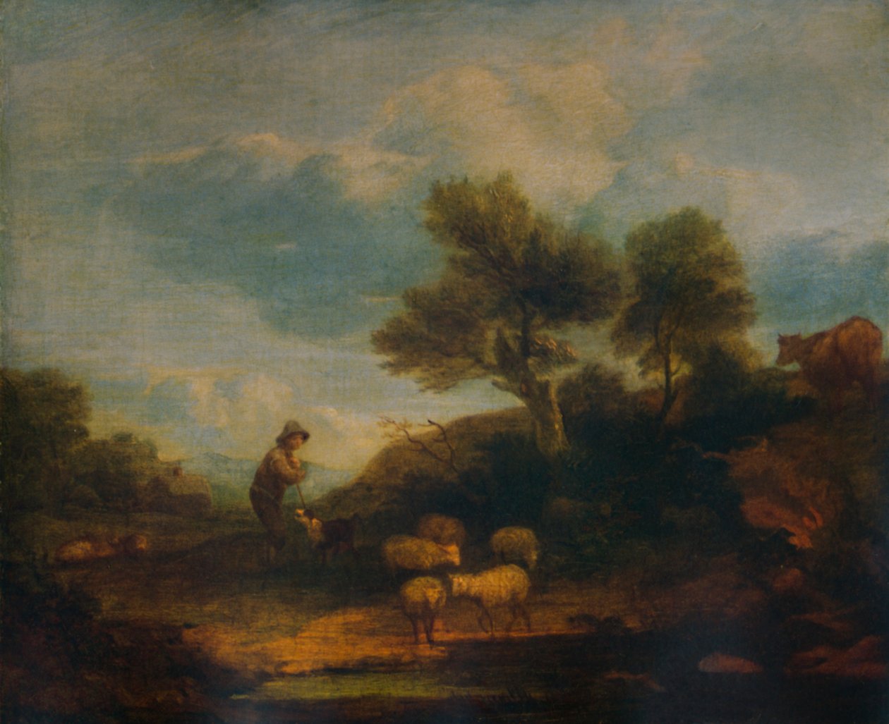 Maisema lampaiden kanssa, 1700-luku, 1935 tekijältä Thomas Gainsborough