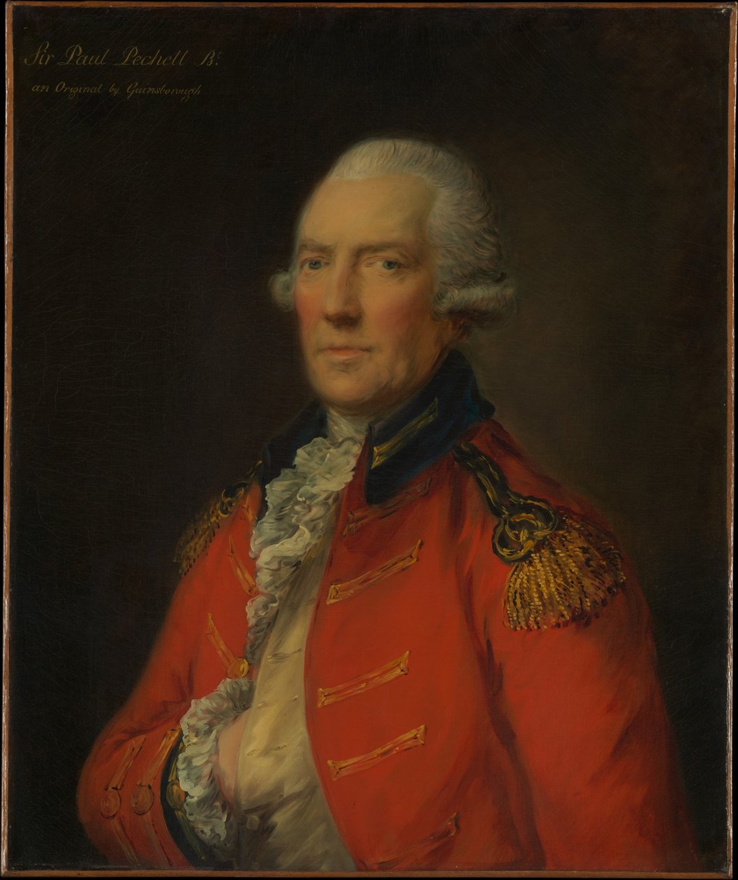 Everstiluutnantti Paul Pechell (1724-1800) tekijältä Thomas Gainsborough
