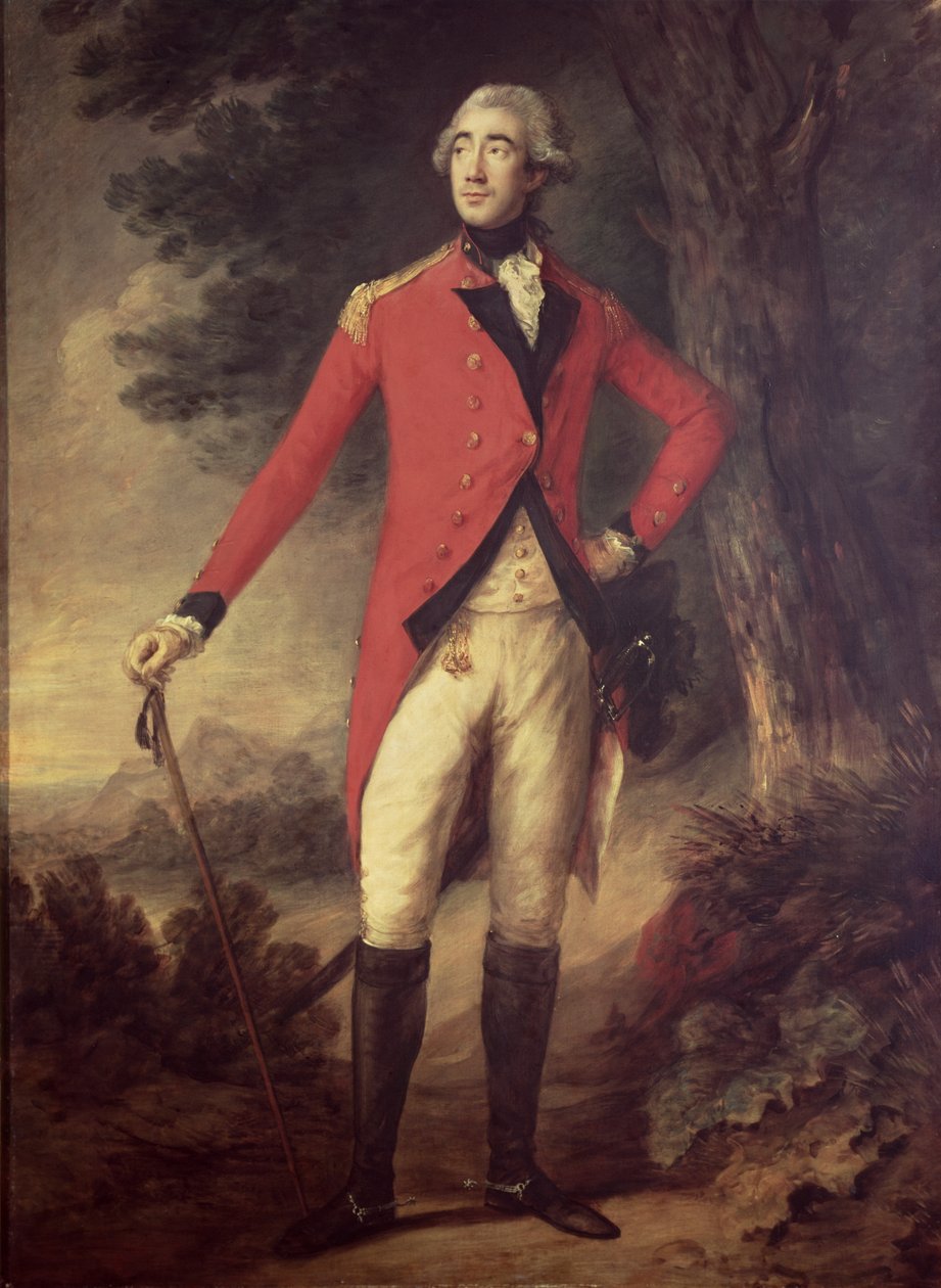 Lord Hastings (1732-1818) Intian kuvernööri, 1780-luku tekijältä Thomas Gainsborough
